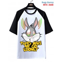 Bugs Bunny anime raglan sleeve cotton t-shirt t sh...