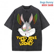Bugs Bunny anime short sleeve wash water worn-out ...