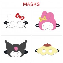 Melody kitty Cinnamoroll Kuromi Pochacco anime cosplay felt masks eye patch