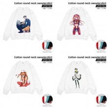 EVA anime cotton round neck sweatershirt hoodie