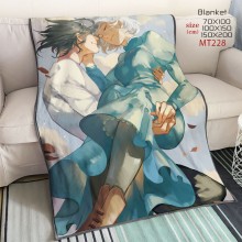 Moving Castle anime flano flannel blanket quilt