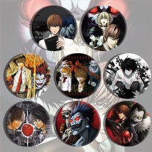 Death Note anime brooch pins set(8pcs a set)58MM