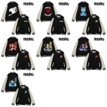 Fairy Tail anime baseball block jackets uniform co...