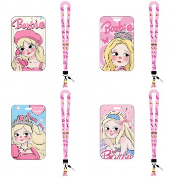Barbie ID cards holders cases lanyard key chain