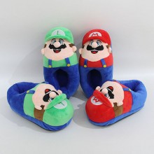 Super Mario anime plush shoes slippers a pair 28cm
