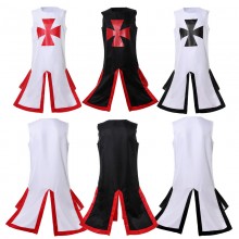 Halloween Knights Templar cosplay cloth dress cust...
