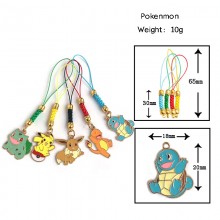 Pokemon anime key chain phone straps set