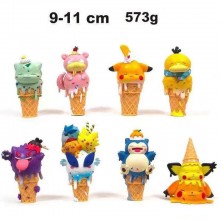 Pokemon ice cream anime figures set(8pcs a set)(OPP bag)