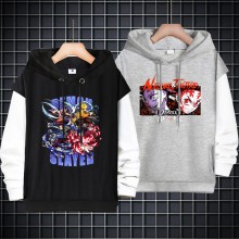 Demon Slayer anime fake two pieces thin cotton hoodies