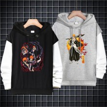 Bleach anime fake two pieces thin cotton hoodies