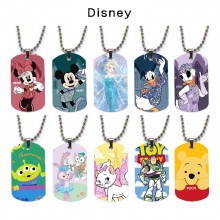 Mickey Mouse mermaid Pooh anime dog tag military a...