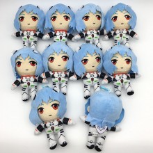 6.4inches EVA Ayanami Rei anime plush dolls set(10...