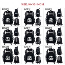 One Piece anime USB charging laptop backpack schoo...
