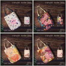 Kirby anime canvas tote bag shopping bag