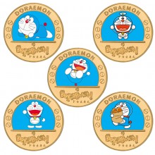 Doraemon Commemorative Coin Collect Badge Lucky Co...