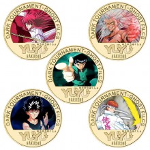YuYu Hakusho Coin Collect Badge Lucky Coin Decisio...