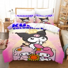 Kuromi anime sheet quilt cover+pillowcase