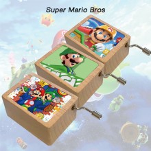 Super Mario anime wooden music box