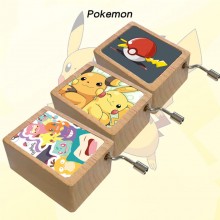 Pokemon anime wooden music box