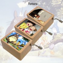 Totoro anime wooden music box