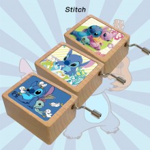 stitch anime wooden music box