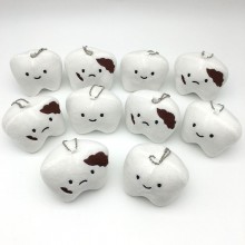3.6inches tooth decay funny plush dolls set(10pcs a set)