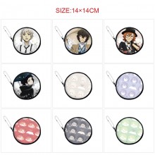 Bungo Stray Dogs anime pu zipper round wallet coin...
