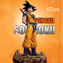 Dragon Ball Super Saiyan Son Goku anime big figure 67cm