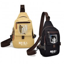 Attack on Titan anime canvas chest pack bag