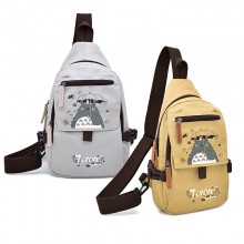 Totoro anime canvas chest pack bag