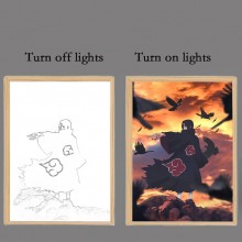 Naruto anime Led Photo Frame Lamp Painting Night L...