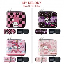 Melody Kuromi anime zipper wallet purse