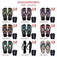 Dangan Ronpa anime flip flops shoes slippers a pai...