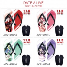 Date A Live anime flip flops shoes slippers a pair