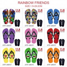 Rainbow friends game flip flops shoes slippers a p...