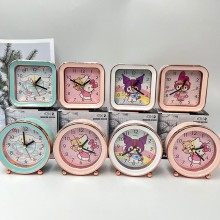 Sanrio Melody kitty Cinnamoroll Kuromi anime clocks set(12pcs a set)