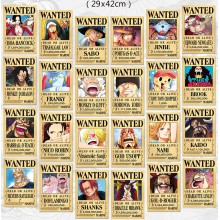 One Piece wanted anime posters(24pcs a set)