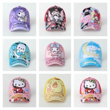 Sanrio Melody kitty Cinnamoroll Kuromi Pochacco anime cap sun hat