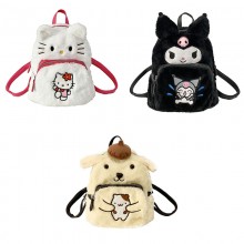 Kitty Cinnamoroll Kuromi anime plush backpack bag