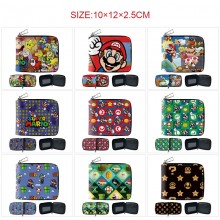 Super Mario anime zipper wallet purse