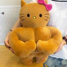 Muscle hello kitty anime plush doll 40cm/58cm