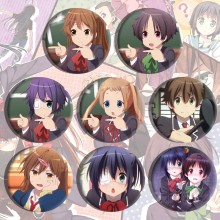 Love Chunibyo Other Delusions anime brooch pins set(8pcs a set)58MM