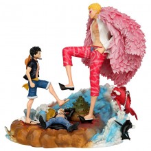 One Piece Donquixote Doflamingo Luffy anime figures set