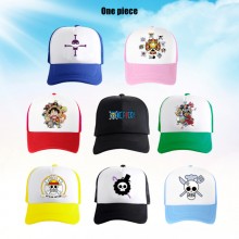 One Piece anime mesh baseball caps sun hat