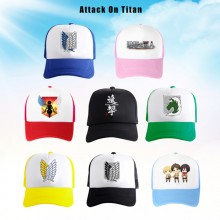 Attack on Titan anime mesh baseball caps sun hat