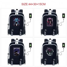 Solo Leveling anime USB charging laptop backpack school bag