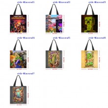 Minecraft game shopping bag handbag