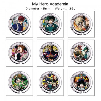 My Hero Academia anime alloy portable bag hanger hook holder