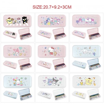 Sanrio Melody kitty Cinnamoroll Kuromi anime PE pen bag pencil case box