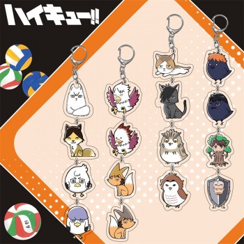 Haikyuu anime two-sided acrylic key chains